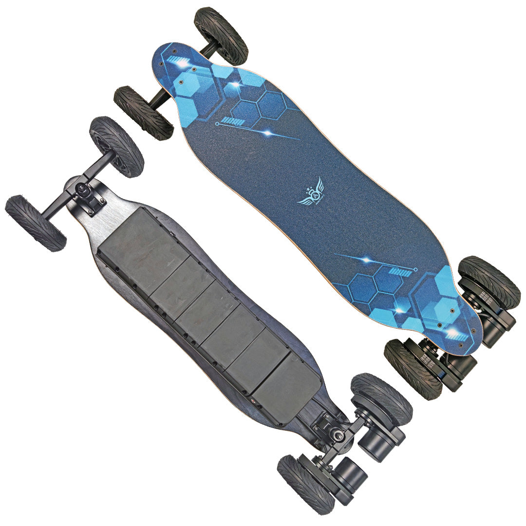 APSUBOARD NOVA ALL TERRAIN OFF ROAD SKATEBOARD 2 in 1